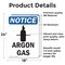 Signmission Argon Gas Sign, Vinyl Decal, 18in W x 24in L, 2PK OS-2PACK-NS-D-1824-V-10174 - alternate 4